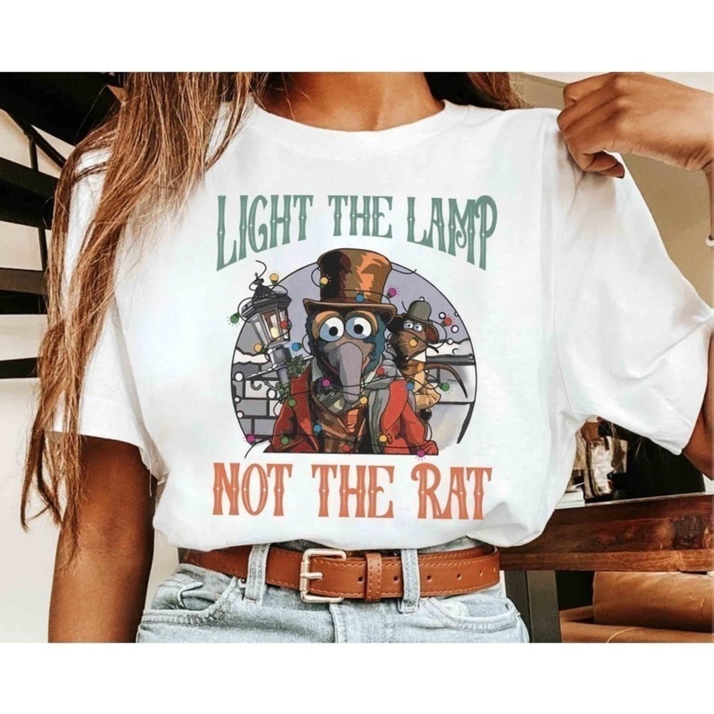 Muppet Christmas Carol Gonzo Rizzo Holiday Graphic Cute Unisex T-Shirt